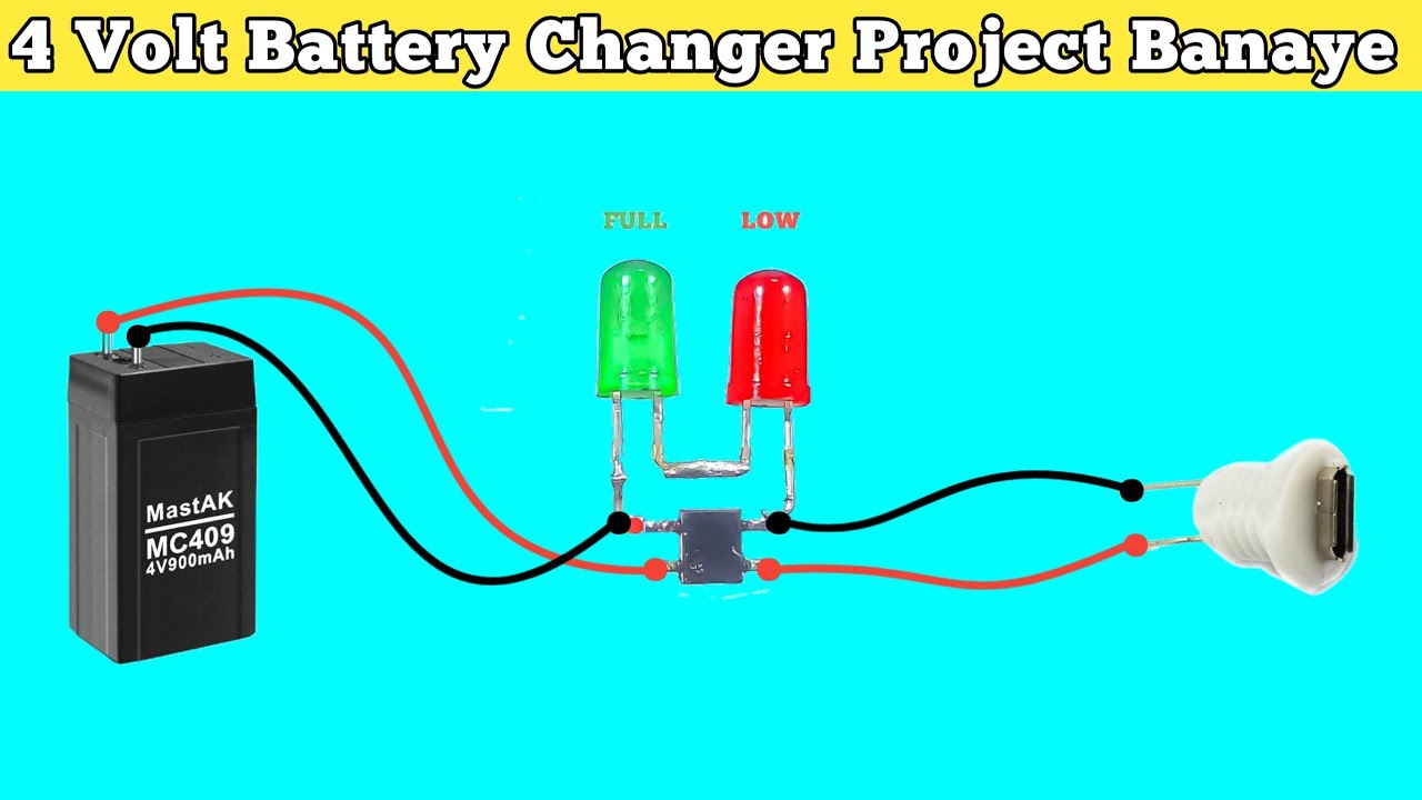 4 Volt Battery 🔋 Changer Circuit Use Mb10f Rectifier || How to make 4v battery charger 