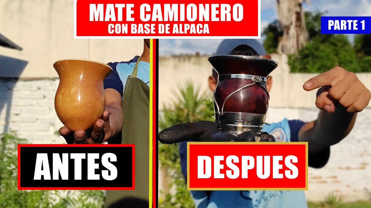 MATE CAMIONERO con Base de Alpaca -