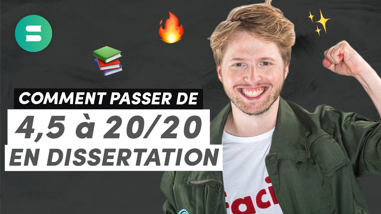 Comment faire une Dissertation et passer de 4,5 à 20/20 📈