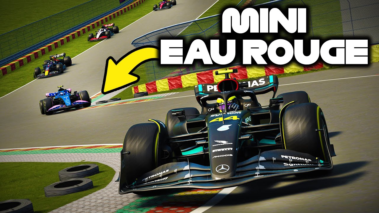 RACING F1 23 CARS AROUND A KARTING TRACK VERSION OF SPA-FRANCORCHAMPS