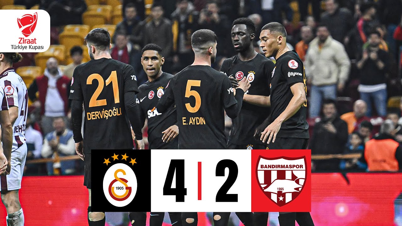 ÖZET | Galatasaray 4-2 Teksüt Bandırma Spor | Ziraat Türkiye Kupası Son 16 Turu Maçı