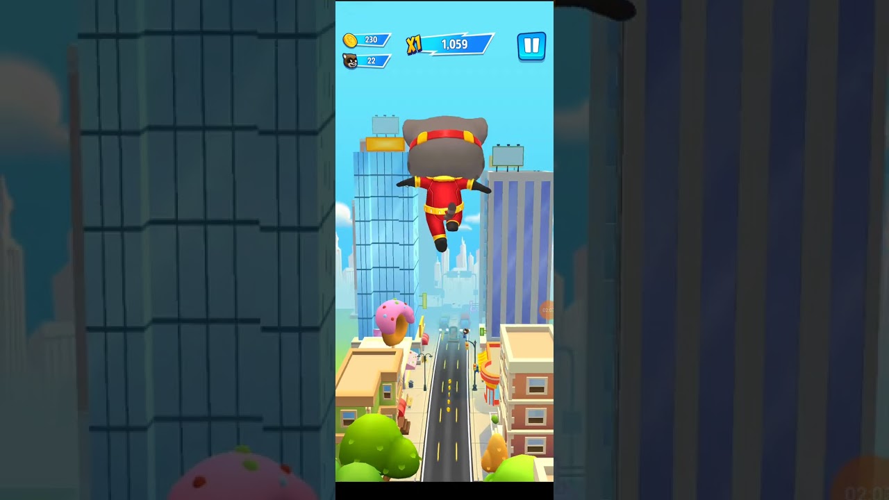 talking Tom hero dash old versions gameplay 1