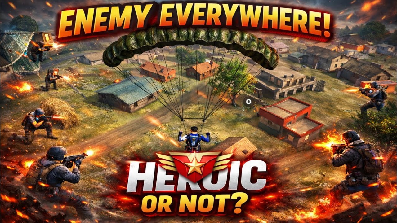 Can I Reach HEROIC in This Match? 😱 Intense Solo Gameplay | FREE FIRE 