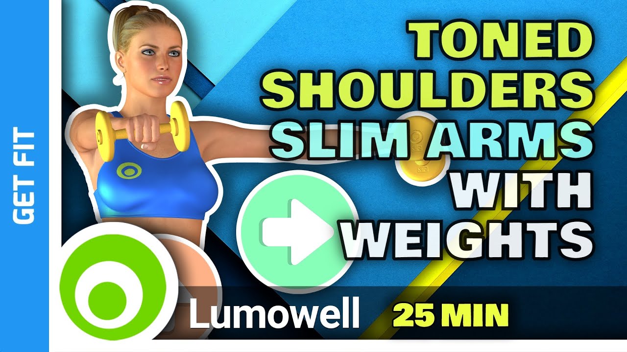 Toned Shoulders And Slim Arms - Home Workout With Weights
