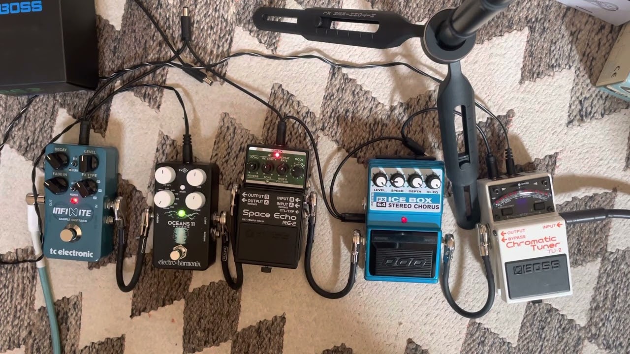 Shimmery Echoes - TC Infinite, Boss Space Echo, EHX Oceans 11, DOD Icebox