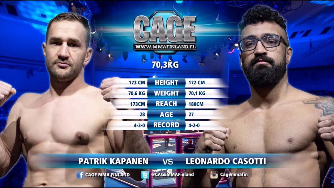 CAGE 47 Patrik Kapanen vs Leonardo Casotti Full Fight MMA