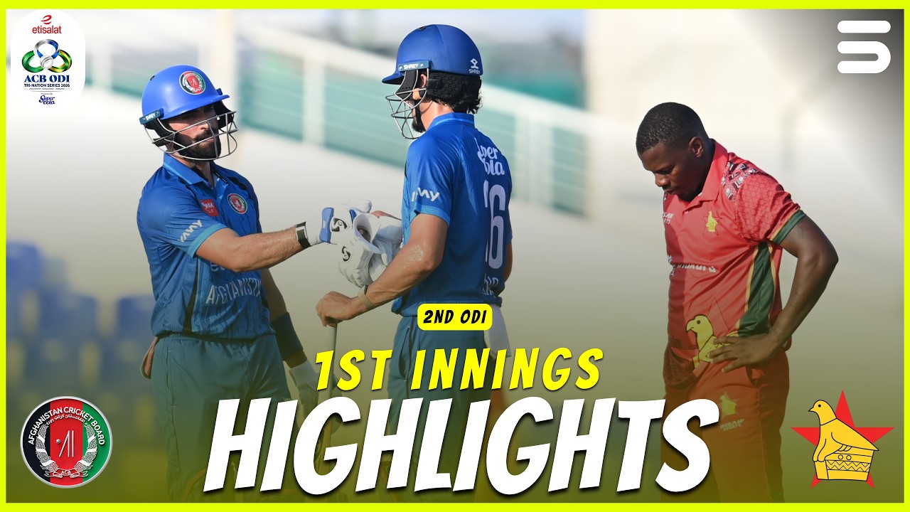1st Innings Highlights | Afghanistan vs Zimbabwe | Match 2 | ODI Tri-Series 2026 | M9R1K