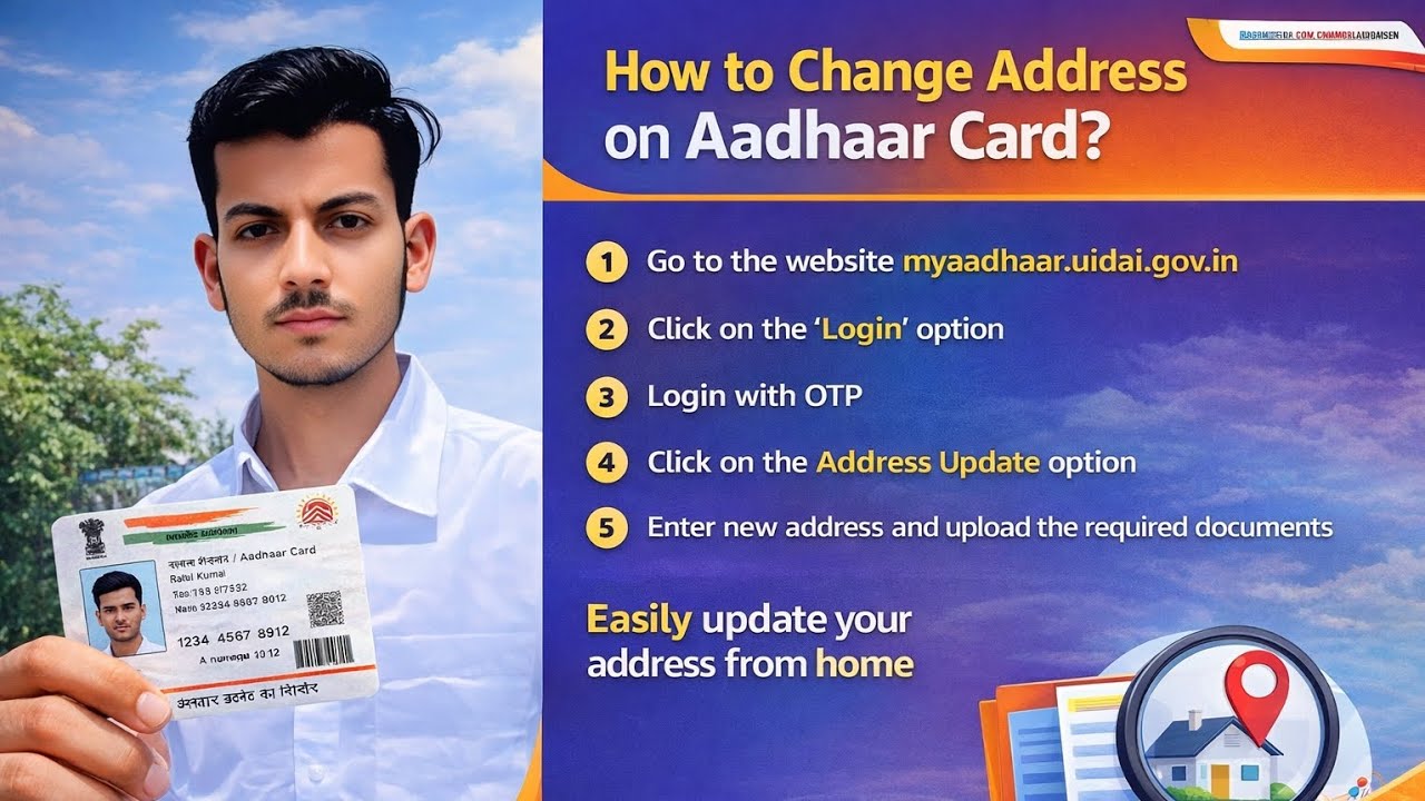 Aadhaar Mein Address Change Kaise Kare? | How to Change Address in Aadhaar #adharcard