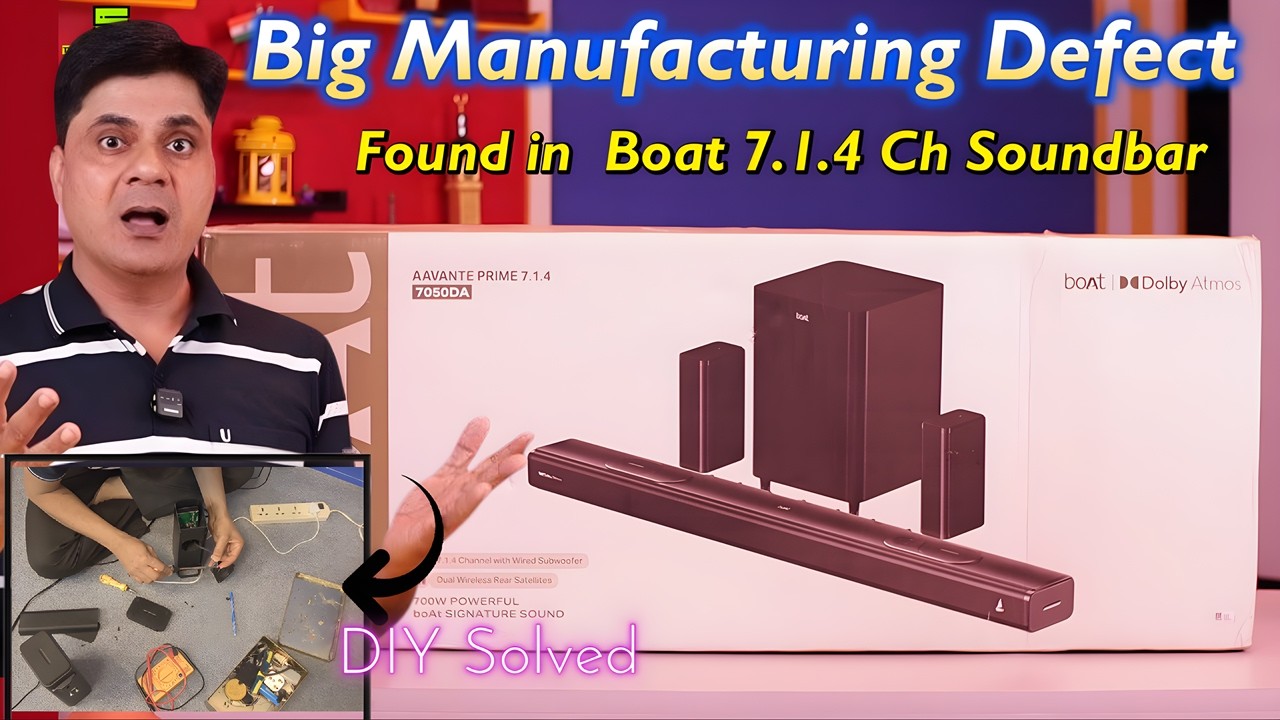 Boat Aavante Prime 7050DA 7.1.4 Ch. Soundbar | Big Problem Found and DIY Solved