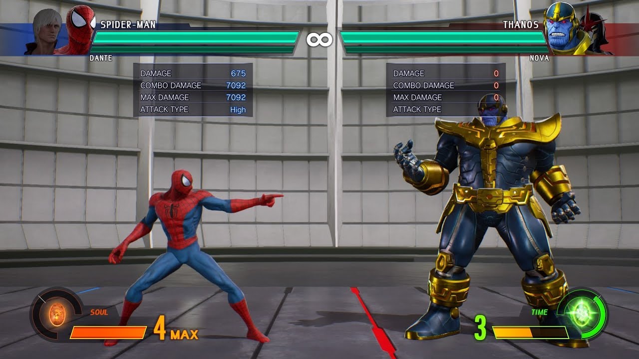 MVCI - SPIDER-MAN HIGHEST DAMAGE SOLO COMBOS!