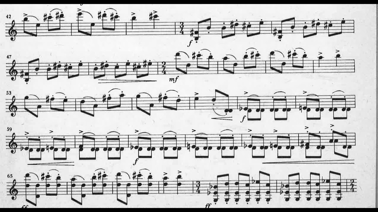 Grażyna Bacewicz - Kaprys Polski (Polish Caprice) for Violin (1949) [Score-Video]