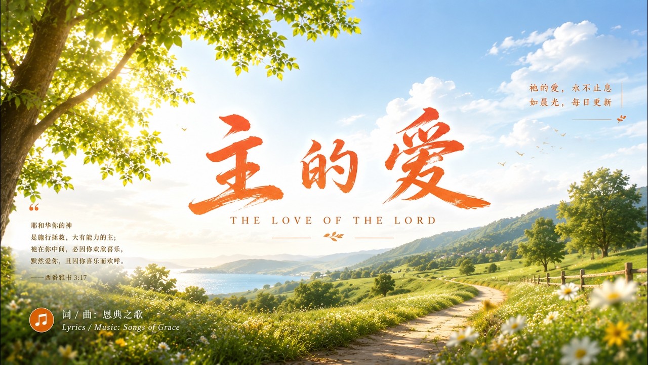 《主的愛》｜感人敬拜詩歌 Worship Song｜恩典之歌 Songs of Grace