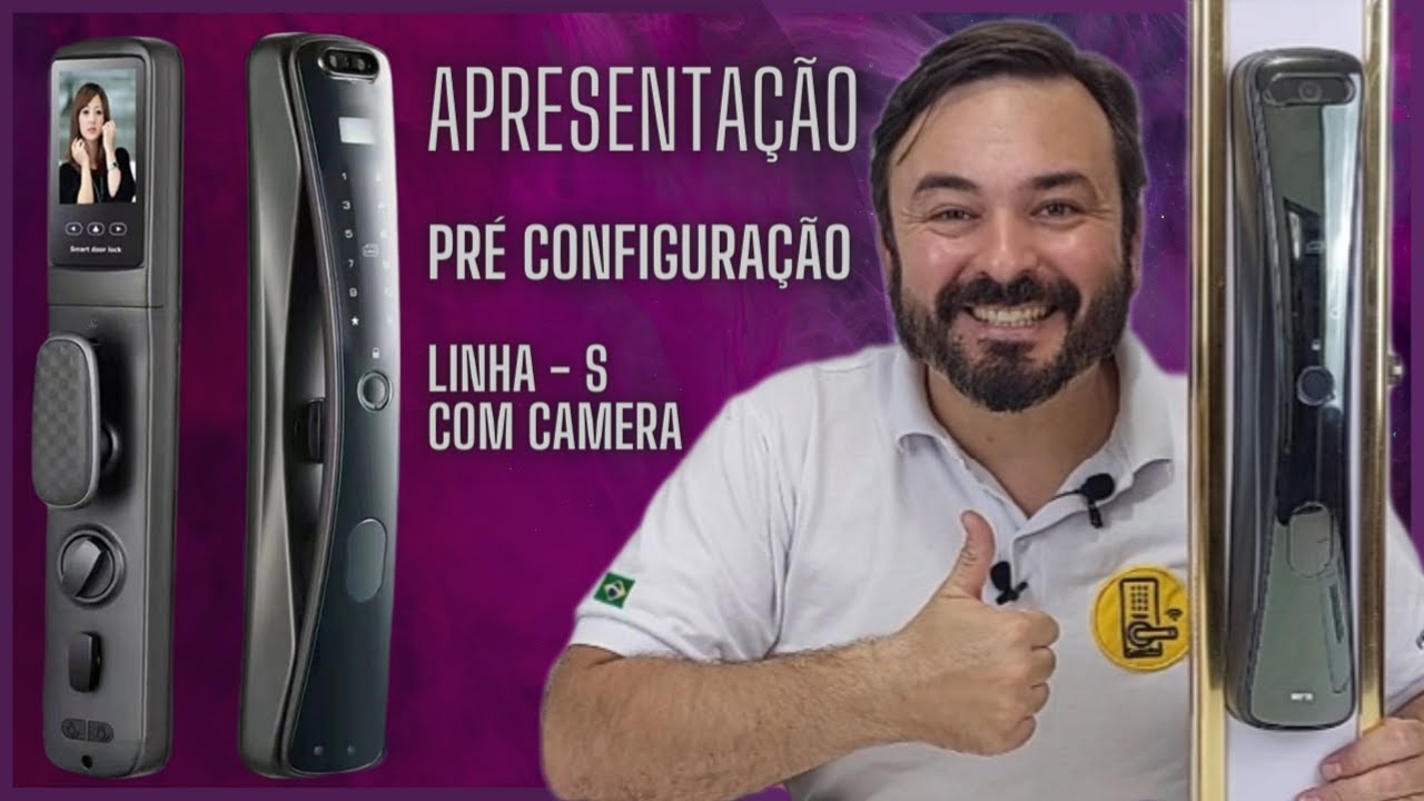 Fechadura Digital com Câmera e Aplicativo -  Biometria - Senha Numérica - Instalação e Configuração