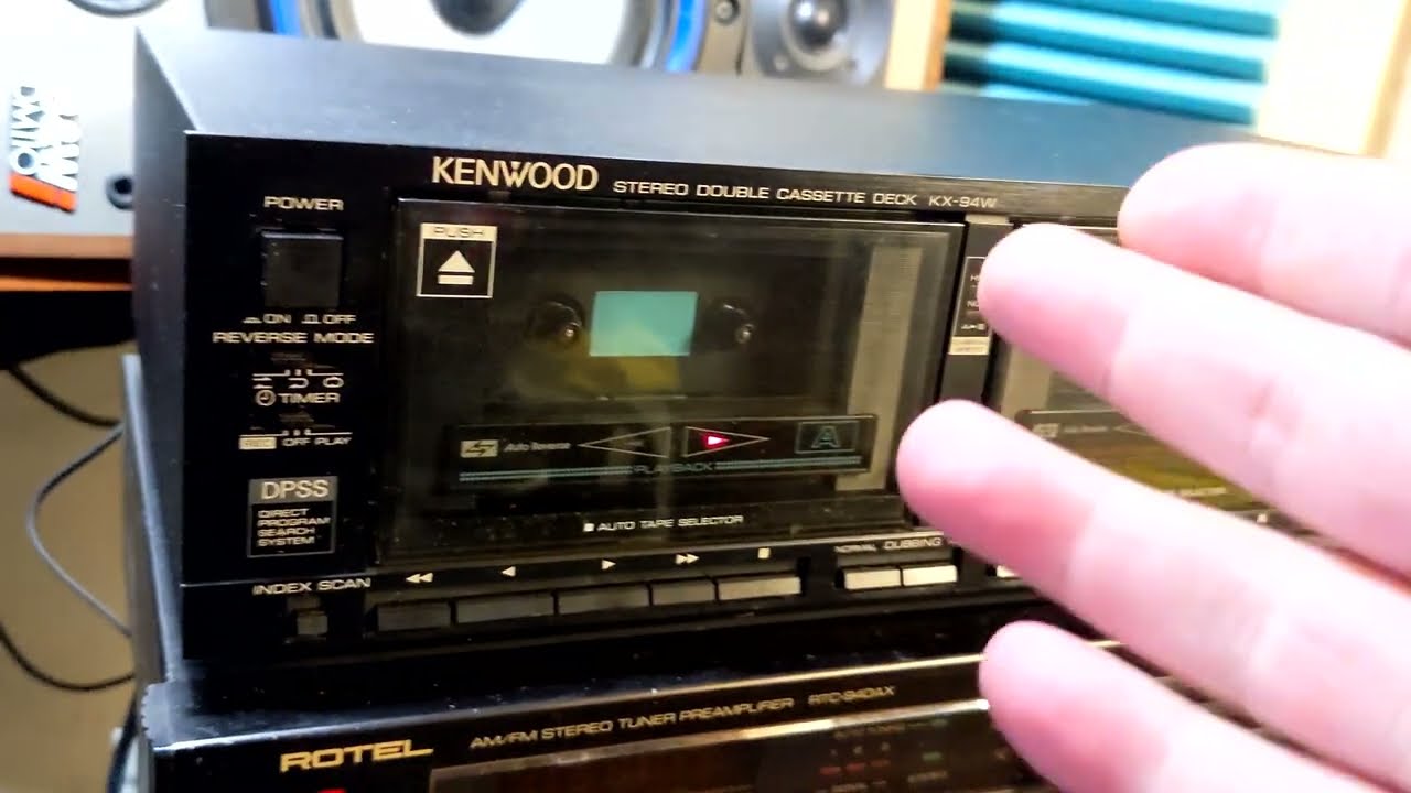 KENWOOD KX-94W - vintage double auto reverse cassette deck