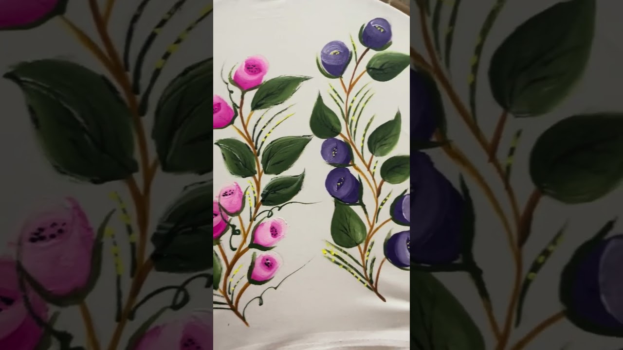 Hand painting tutorials for beginners |how to paint a flower 