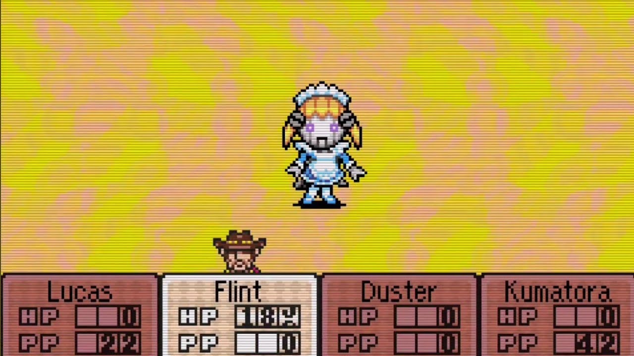 Mother 3 - Hard Mode Solo Run With Flint - Fight #18: Lil' Miss Marshmallow