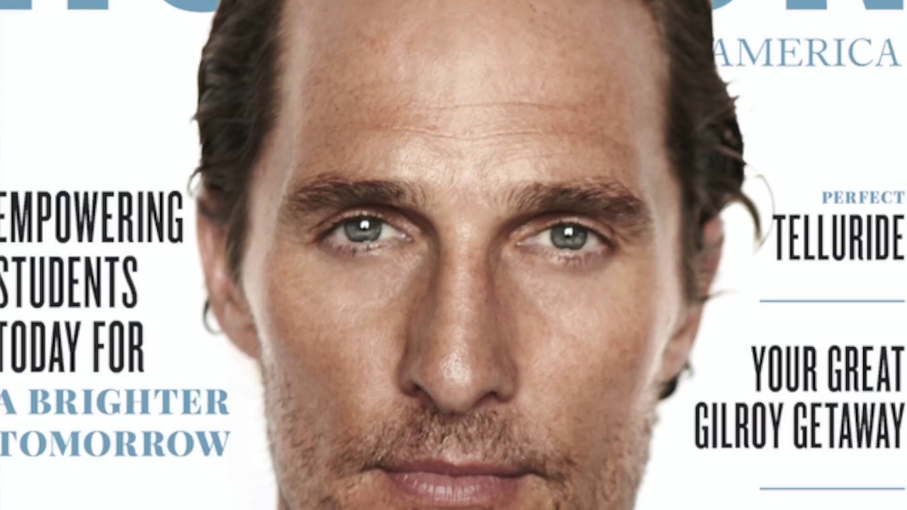 Matthew McConaughey and j.k. livin featured in Horizon Travel Magazine
