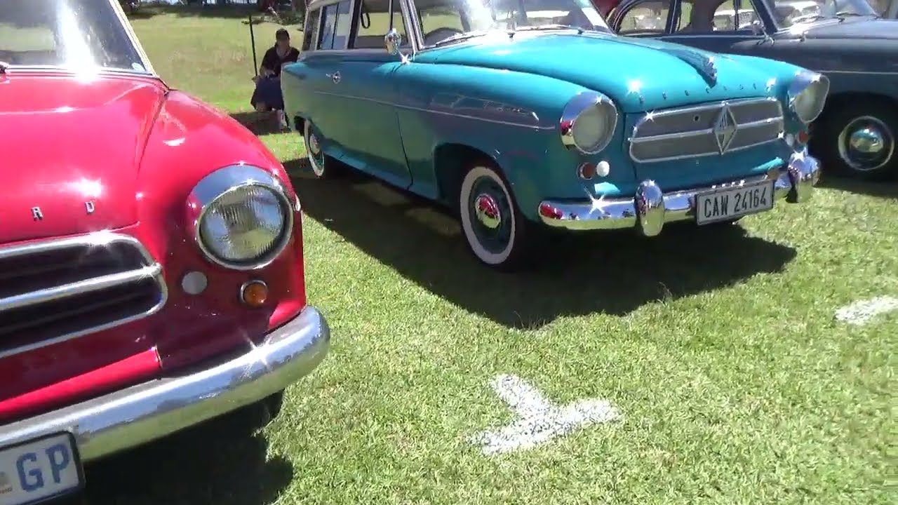 George old car festival feb 2023: Borgward Isabellas, Hansa 1500 (from Klaus Pf...; Berlin) in a row