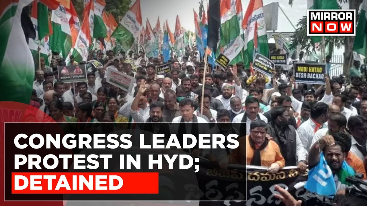 Congress Protest In Hyderabad; Demands Assistance For Flood Affected People | English News