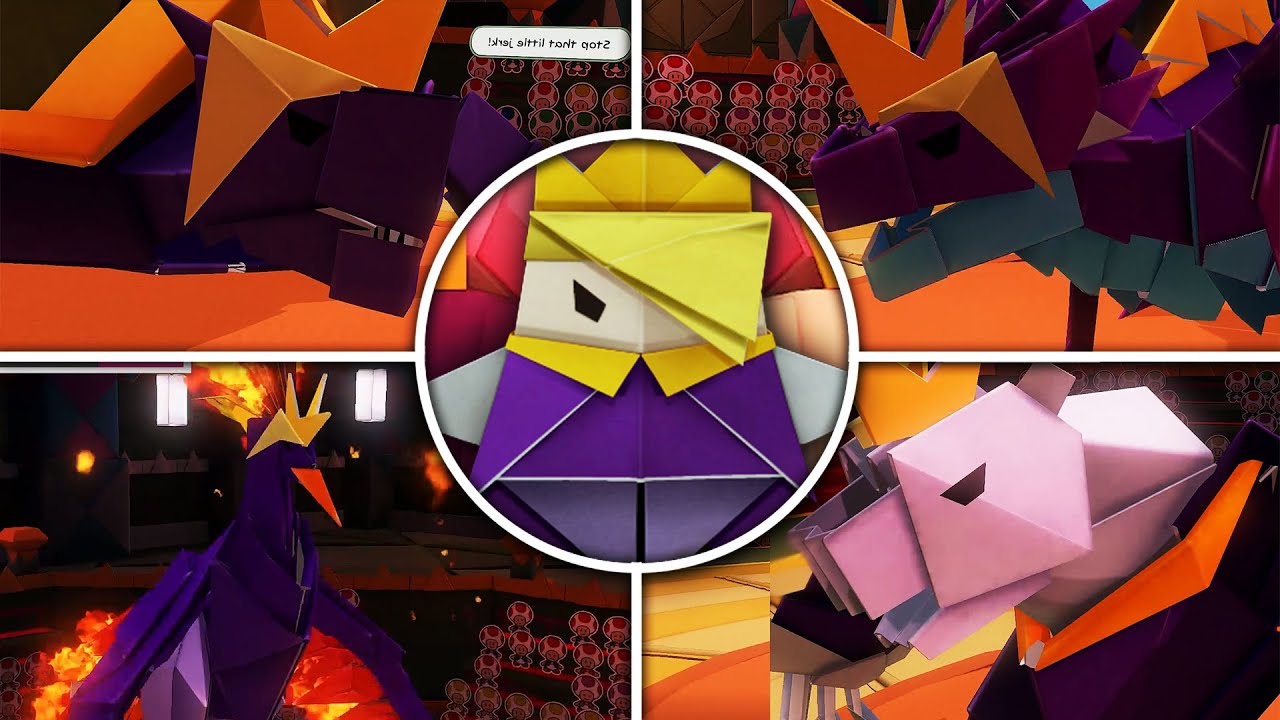 Paper Mario The Origami King - All Olly Transformations & Forms