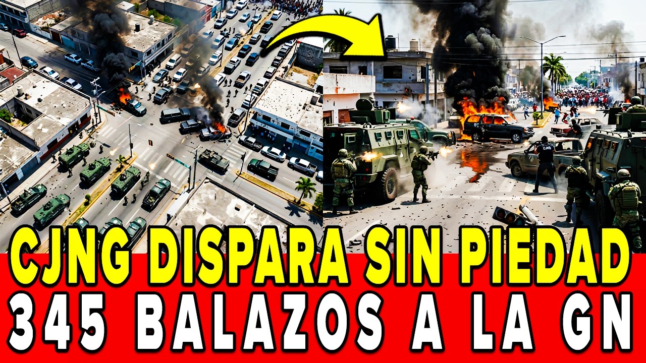 ¡CAOS en TUXPAN! 87 del CJNG DISPARAN SIN PIEDAD a 43 de la GN: RECIBEN 345 BALAZOS