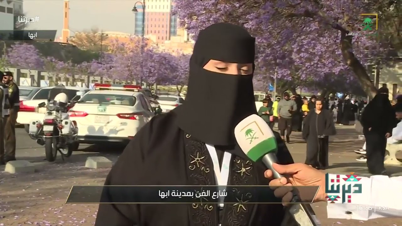مراسل قناة السعودية أحمد عسري يسلط الضوء على شارع الفن بأبها