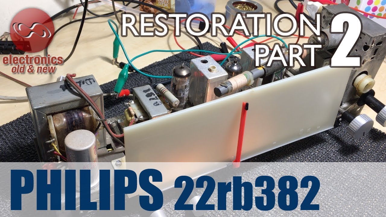 Philips 22rb382 tube radio restoration - Part 2. Testing.