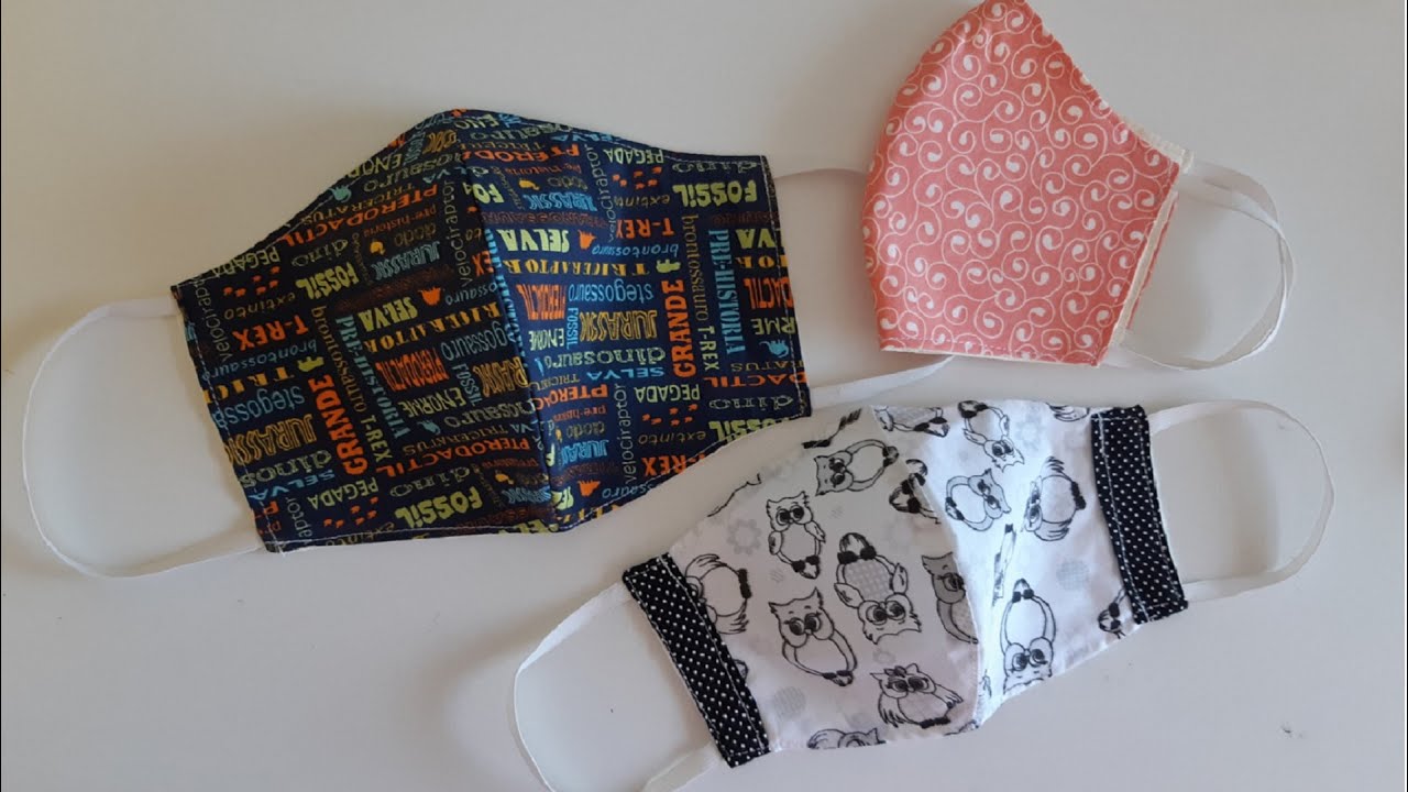 Diy - Como fazer máscara de proteção bico de pato tipo ninja - aula 236