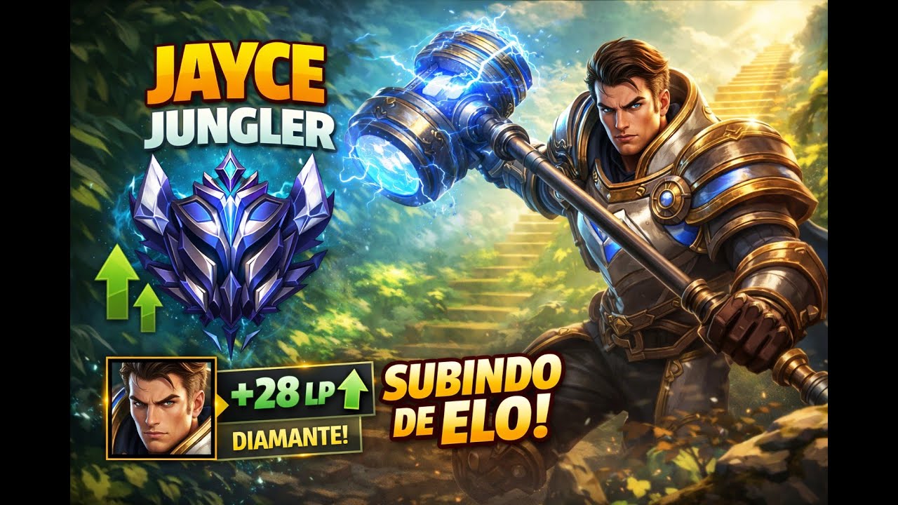 DÁ PRA CARREGAR DE JAYCE JUNGLE? | SOLO QUEUE DIAMANTE