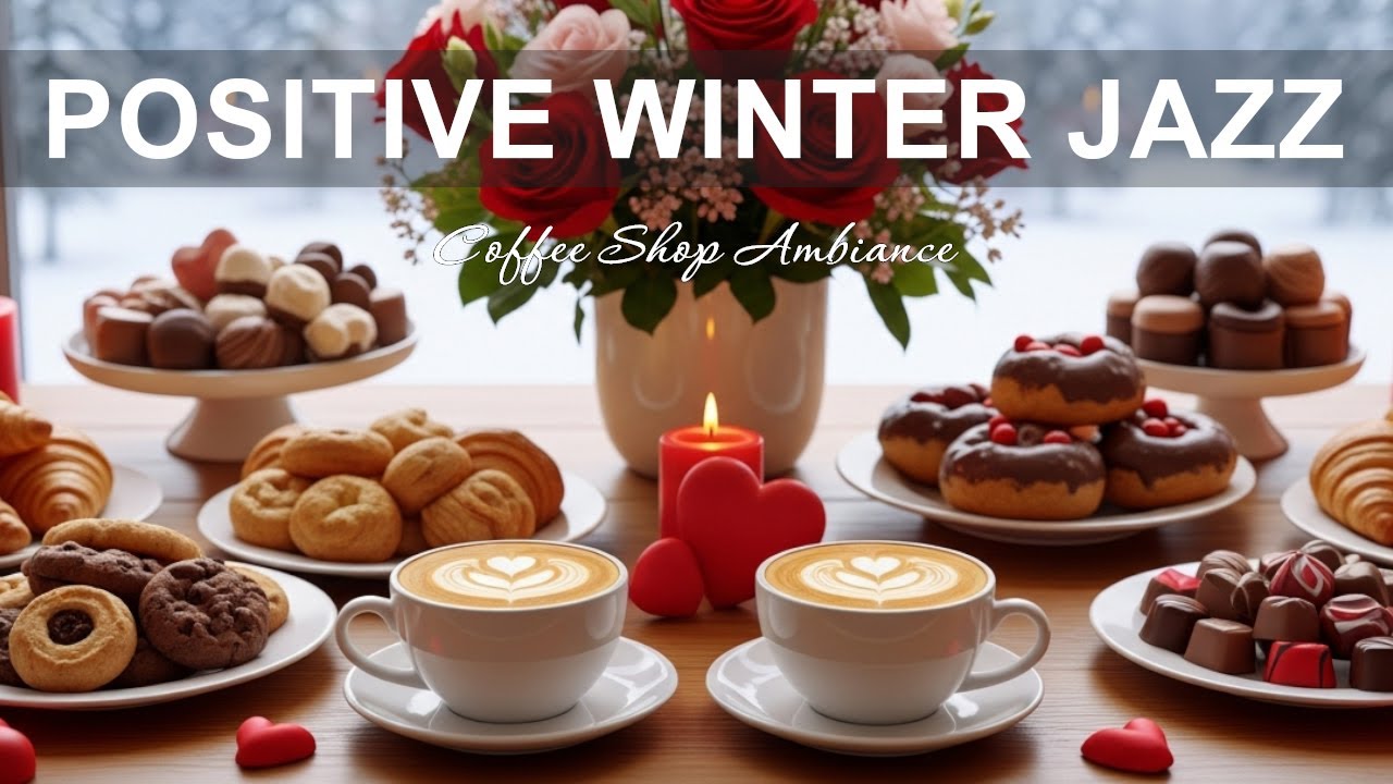 Positive Winter Jazz ☕ Coffee Shop Ambiance Istrumental for Holiday, Great Moods & Relaxing