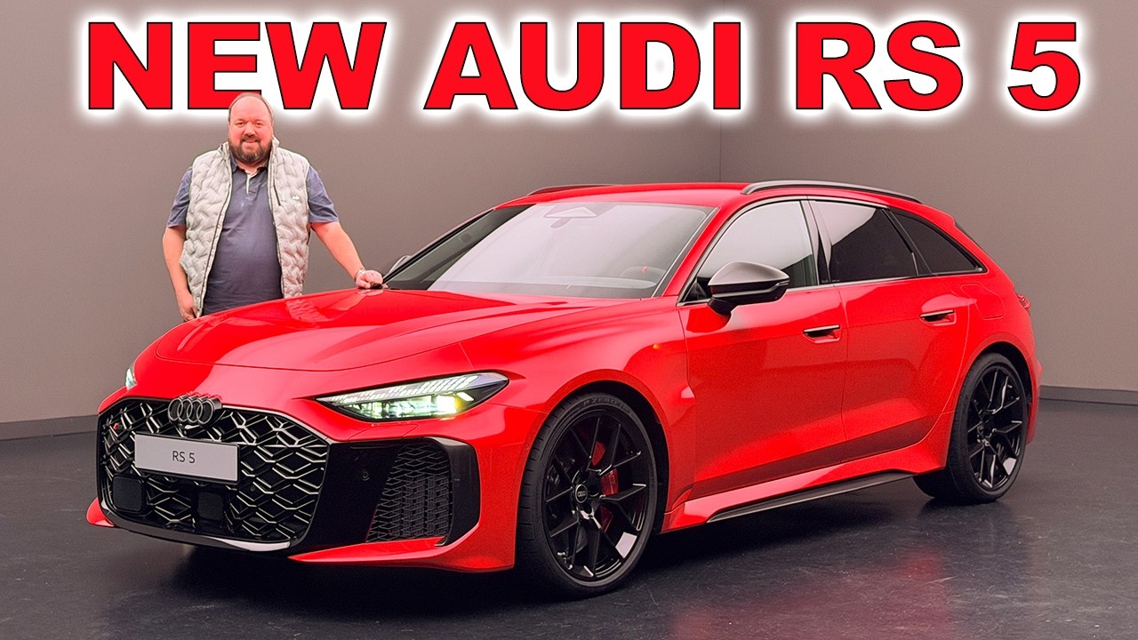 Audi RS 5 Avant 2026 года | Теперь это подключаемый гибрид с мощностью 639 л.с. и крутящим момент...