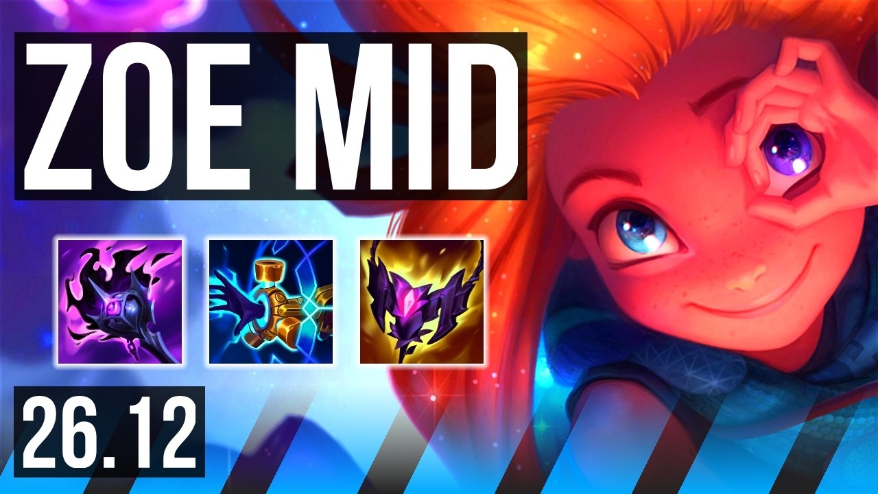ZOE vs KATARINA (MID) | Deathfire Touch | KR Master | 26.12