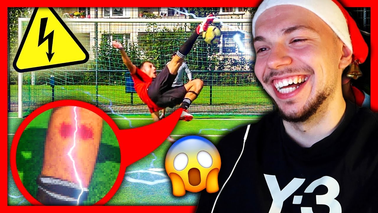 Reaktion auf fiese Elektroschocker Fußball Challenge (Aua.) - Adventskalender Tag 15