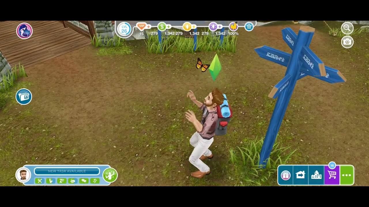 The Sims Freeplay Survivalist Event Completed
