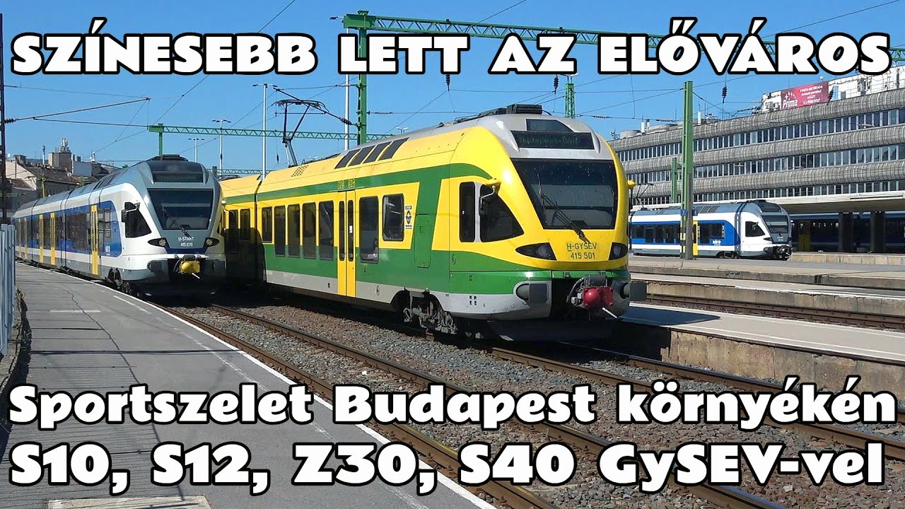 2025.08.05. -08. GySEV FLIRT (415-501) ingázik a budapesti elővárosi vonalakon (S10, S12, Z30, S40)
