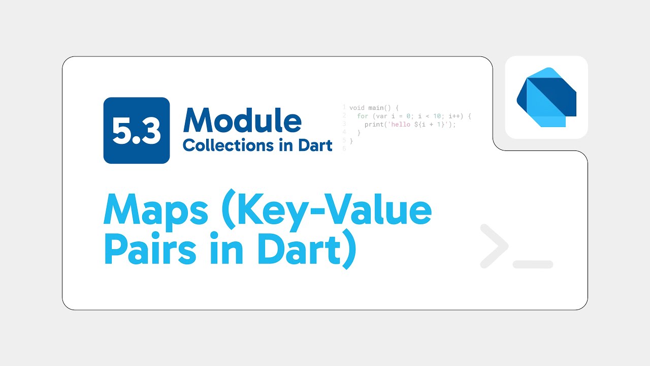 Module 5.3 – Maps (Key-Value Pairs) | Dart Full Course - Somali