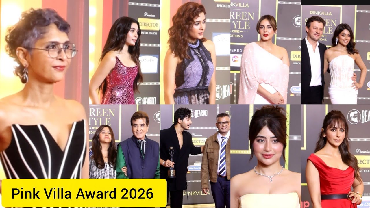 Pink Villa Award 2026 Rakul Preet Singh Ishaan Khattar Huma Qureshi Shriya Ekta Kapoor And More ❤️