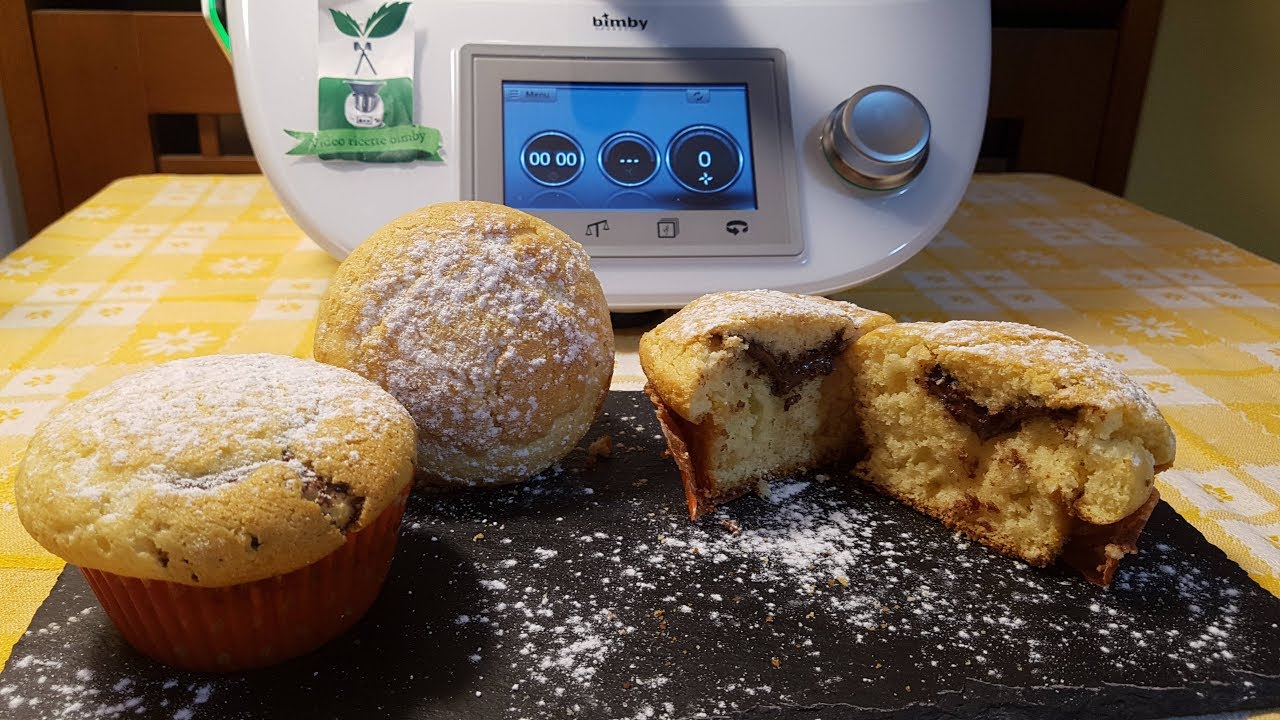 Muffin nutella e mascarpone per bimby TM6 TM5 TM31