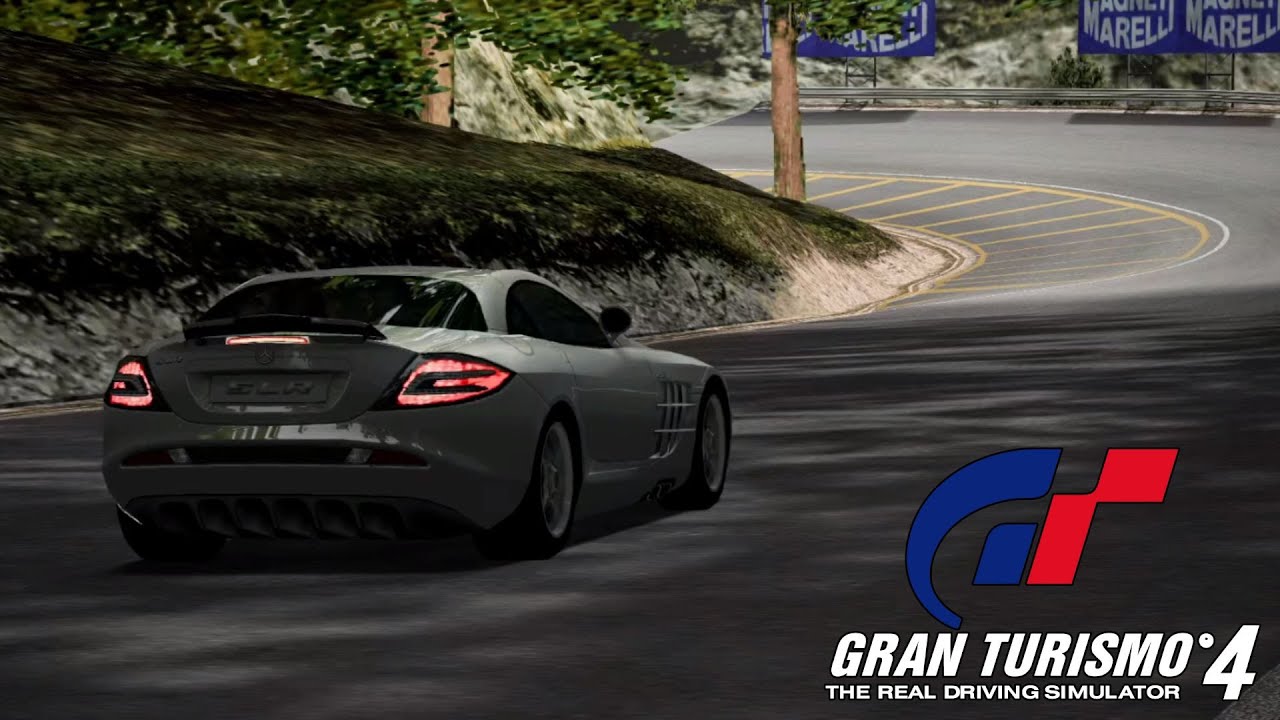 Gran Turismo 4 | Mercedes-Benz SLR McLaren '03 @ Trial Mountain Circuit | 4K 60FPS