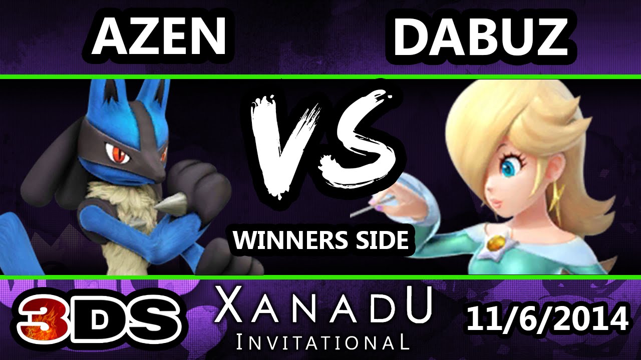 Xanadu Invitational - Azen (Lucario) Vs. Dabuz (Rosalina) SSB3DS Bracket - Smash 4 3DS