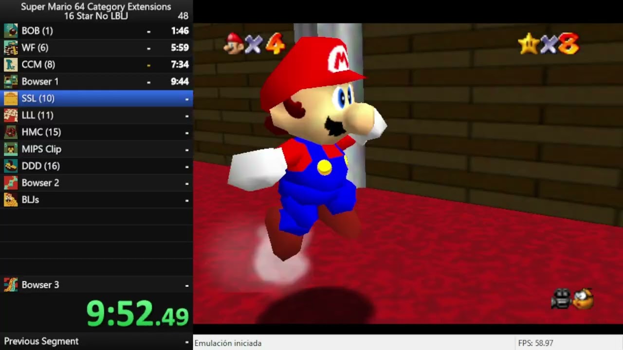 Mi primera run en proyect64
