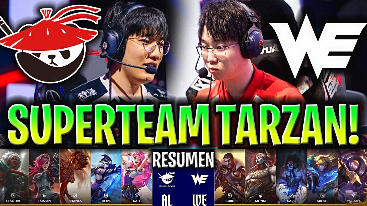 EL SUPERTEAM DE TARZAN ES BRUTAL!😱 | AL vs WE Resumen Completo LPL Playoffs 2026