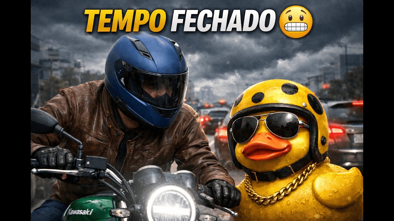 Tempo Fechado, Corredor Tenso e o Acelerador Empolgado 😅🏍️