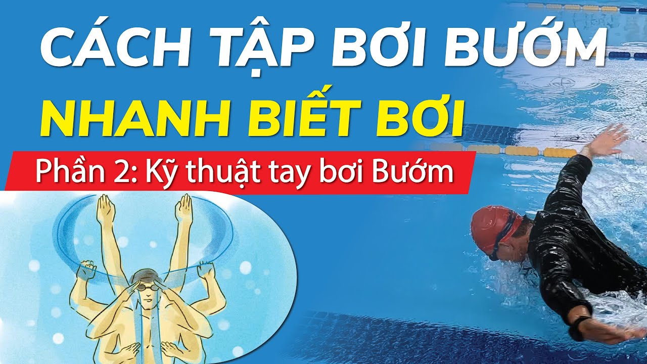 CÁCH BƠI BƯỚM Nhanh biết bơi | Phần 2 - Kĩ thuật động tác tay bơi bướm