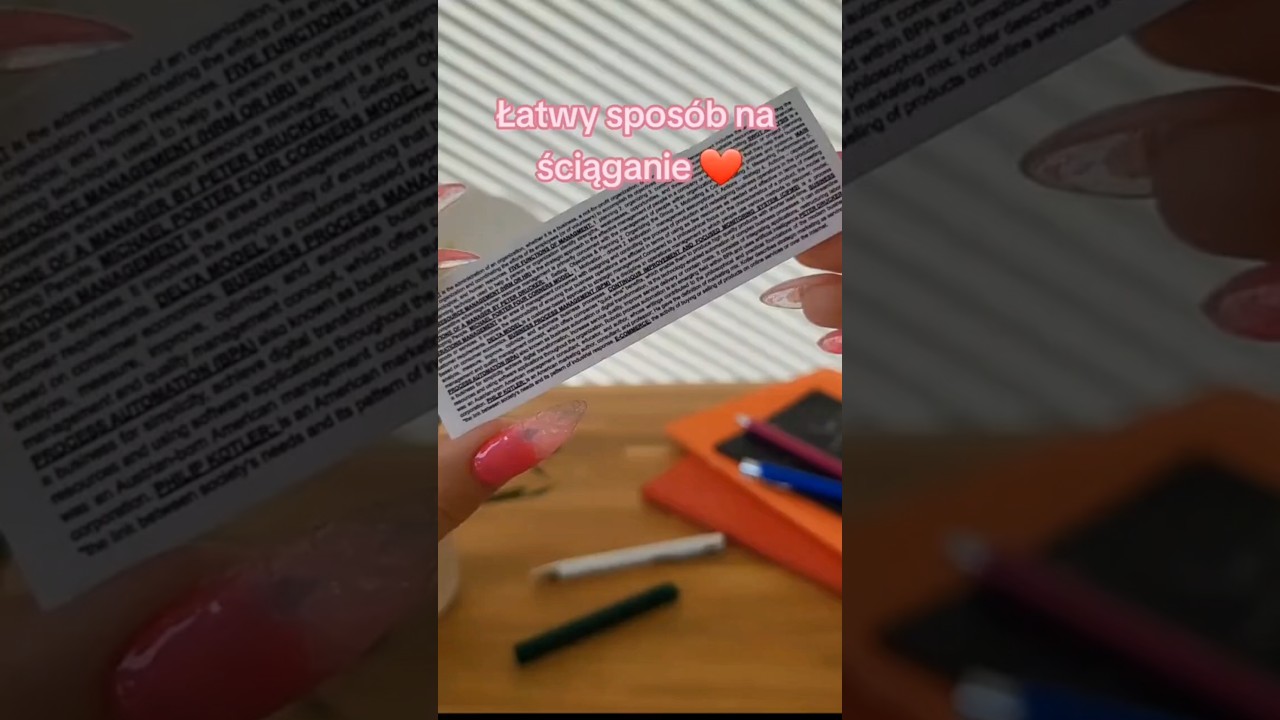 Łatwy sposób na ŚCIĄGANIE 