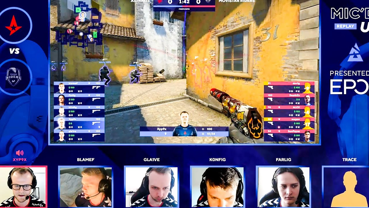 Astralis team VOICE COMMS on FIRST ROUND vs Movistar Riders | BLAST Premier Spring 2022 EU | CSGO