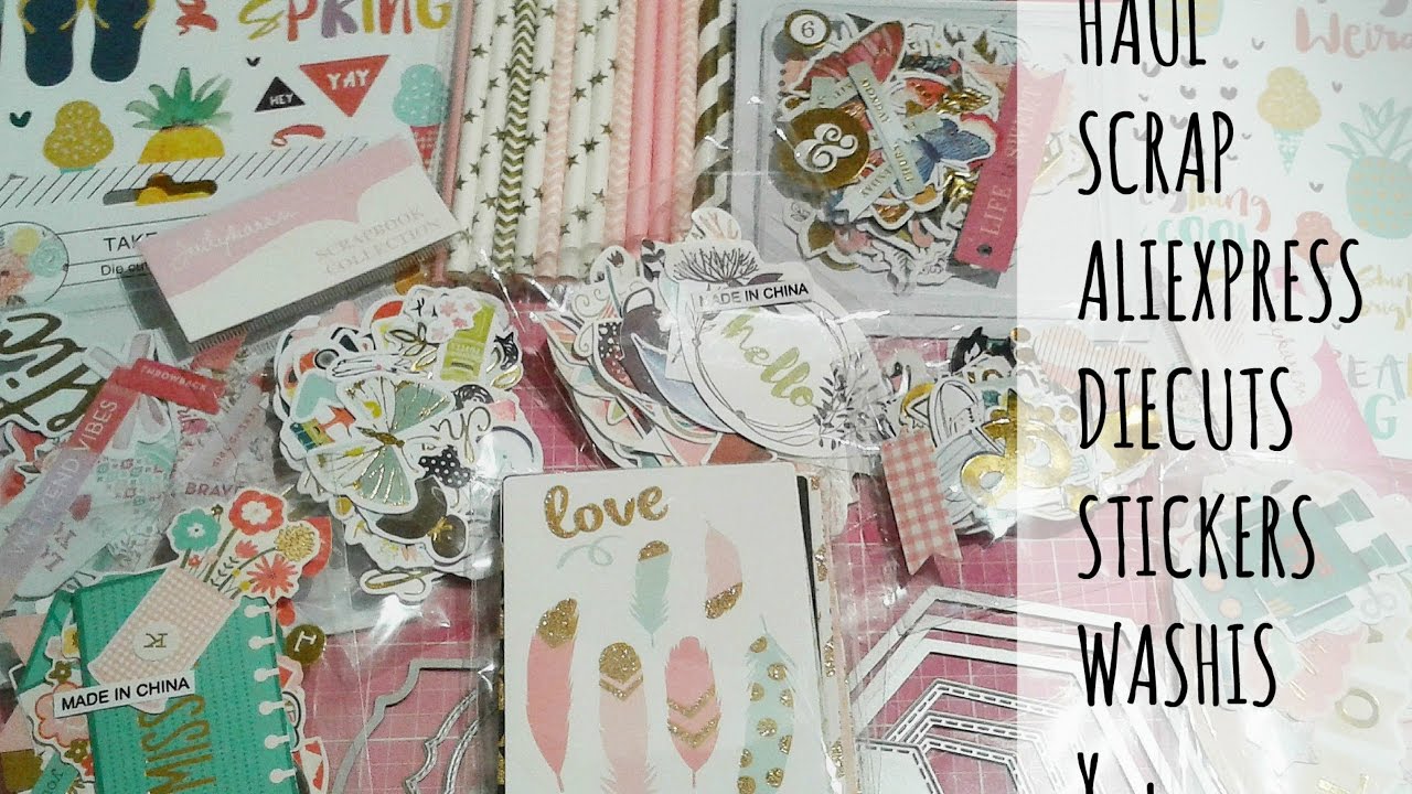 HAUL ALIEXPRESS DIE CUTS SCRAPBOOK