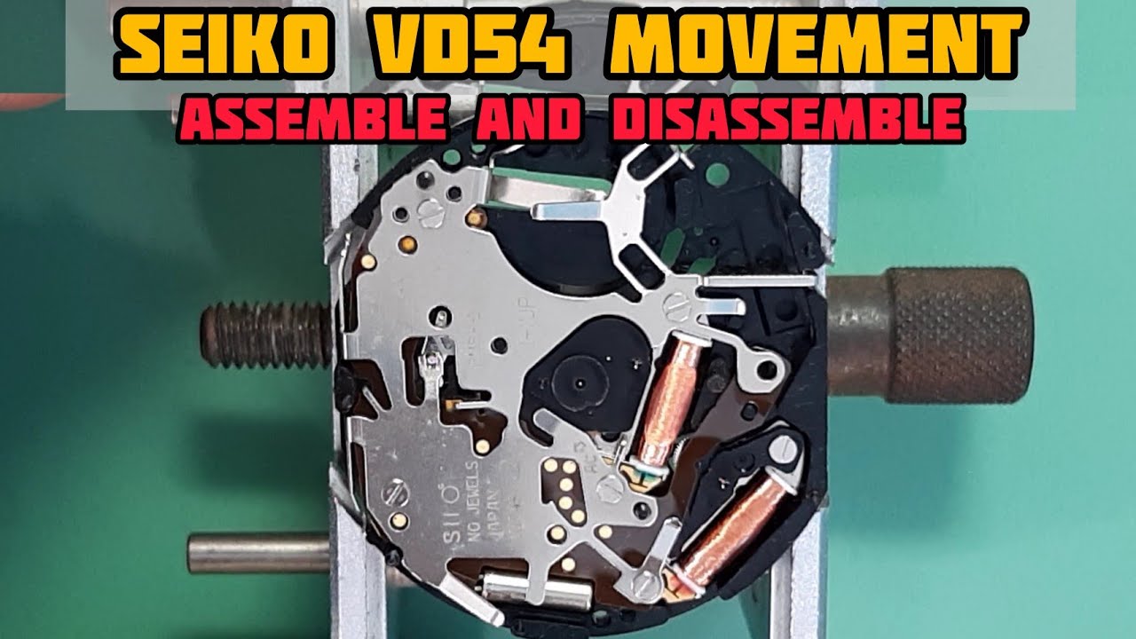 How To Service Seiko VD54 Chronograph Movement | Assemble and Disassemble Tutorial | SolimBD
