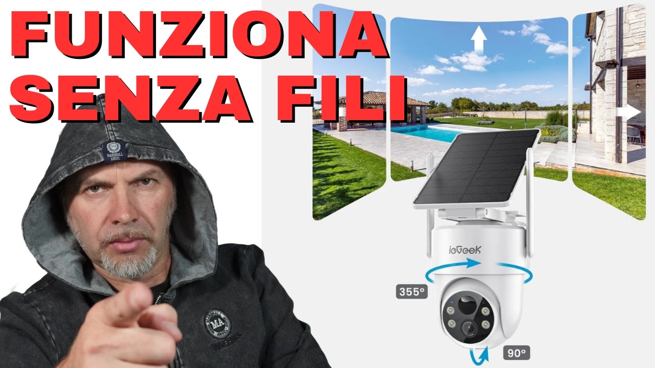 ieGeek S5 telecamera ptz con AI installata senza bucare il cappotto