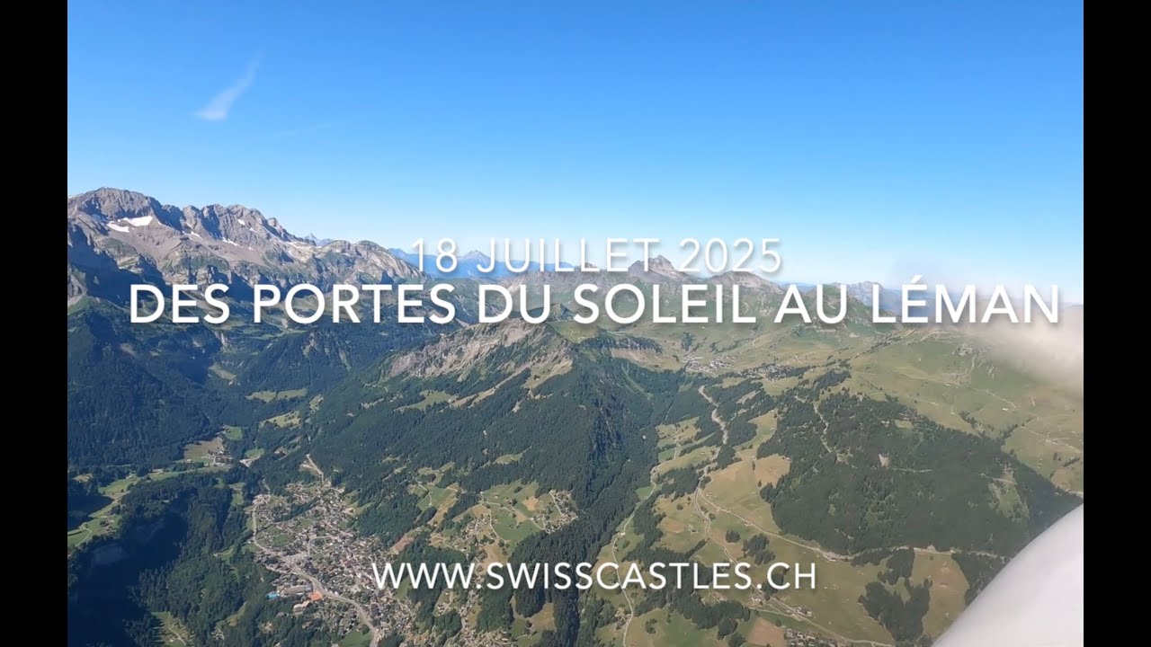 Des portes du Soleil au lac Léman, en avion le 18 juillet 2025